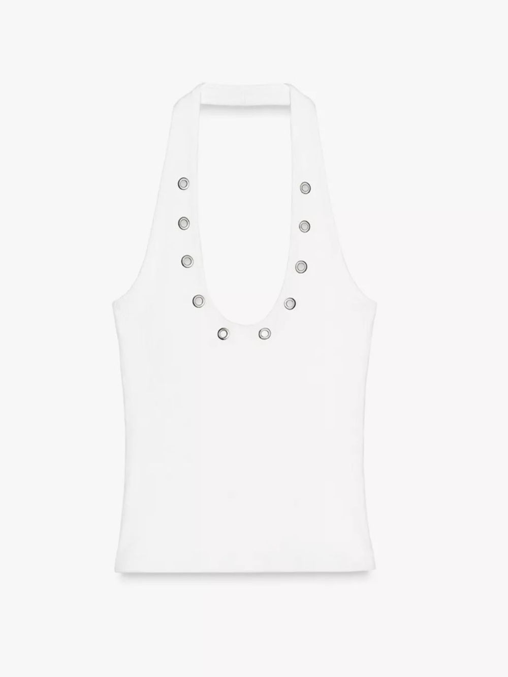Zara Halter Tank With Rings